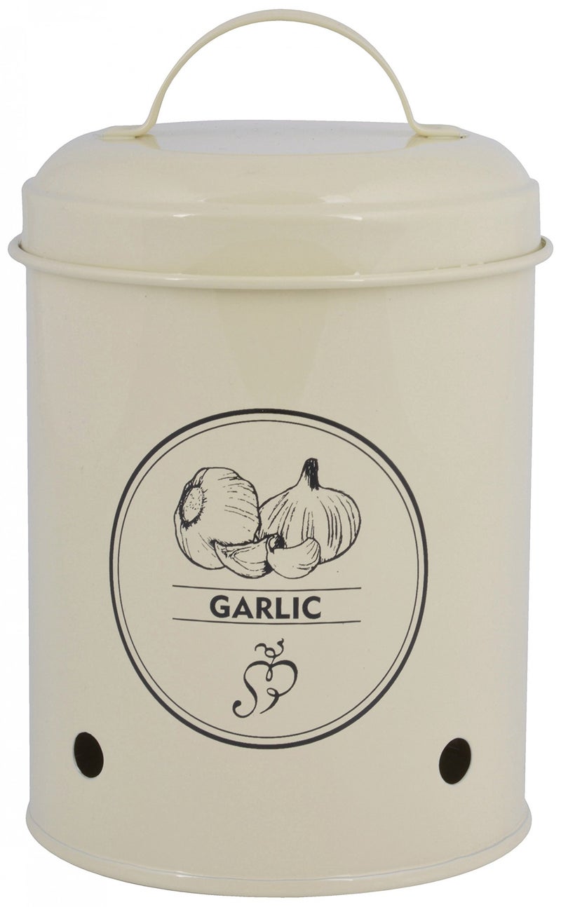 Esschert Design Garlic Storage Tin, Metal - Image 1